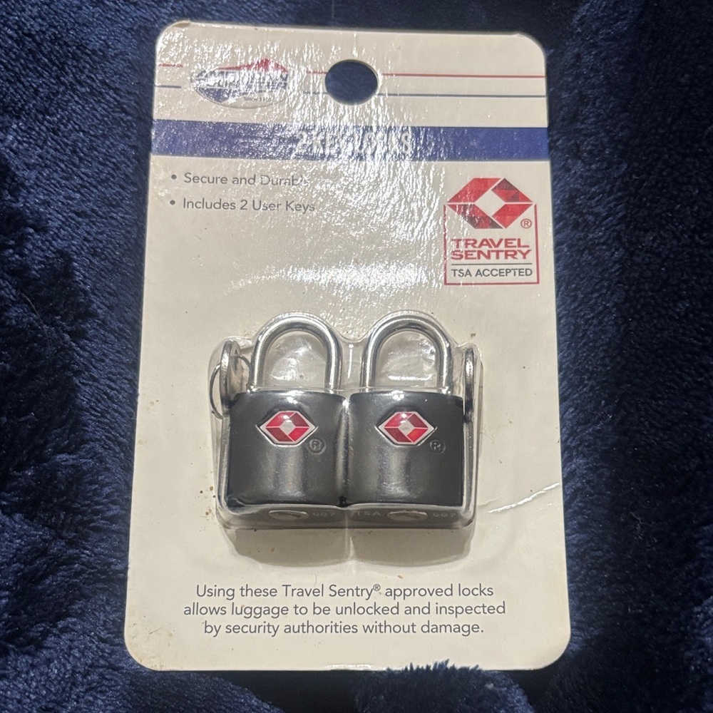 American Tourister TSA Approved Padlocks - Black